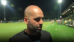 El entrenador del Celta, Claudio Gir�ldez, tras el partido ante el Sassuolo.