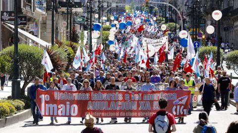 Manifestación de la CIG en Vigo