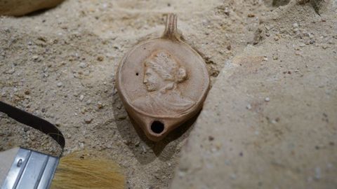 L�mpara de aceite romana del arque�dromo