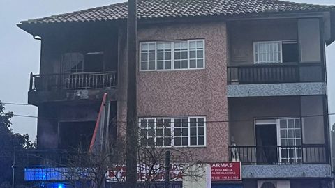 Estado en el que qued� la fachada del inmueble