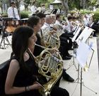 A banda en concerto. 