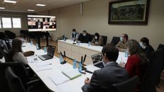 Imagen de archivo de un pleno en Carballo