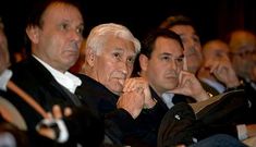 Arsenio, entre Ballesta y Daniel Ramos, en un acto de Tino Fern�ndez.