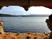 Vista de la ría desde la vieja caseta de mariscadoras de Feás. 