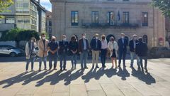 Gonzalo Caballero rindi� visita al alcalde de O Carballi�o, el tambi�n socialista Francisco Fumega