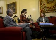 El alcalde recibi� a autoridades de la Uni�n Europea. 