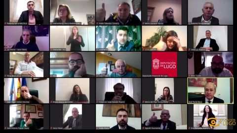 A finales de marzo de celebr� el primer pleno telem�ico en la historia de la Diputaci�n