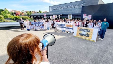 Imaxe de arquivo das protestas m�dicas en Vigo.