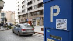 M�quina de pago de la ORA en Ourense