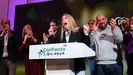 La candidata del Partido Popular a la presidencia de la Junta de Extremadura, Mar�a Guardiola, durante su comparecencia tras conocer los resultados electorales.