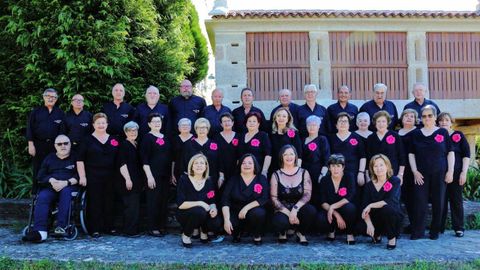 Integrantes de la coral, que este a�o celebra su treinta aniversario
