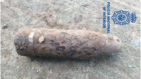 Desactivado un proyectil de la Guerra Civil localizado en una finca particular de la Bolgachina, Oviedo