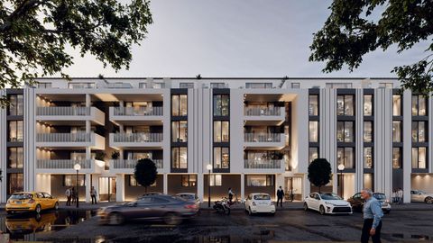 Recreaci�n de la fachada de la promoci�n Mirador de Cabancas, en Arteixo, comercializada por la agencia Noow.