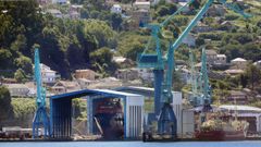 Instalaciones del astillero Metalships & Docks en la r�a de Vigo.