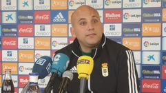 Javi Rozada en la sala de prensa de El Requex�n