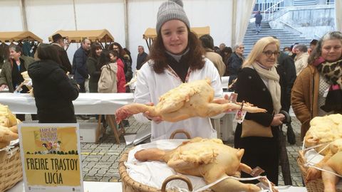 Luc�a Freire vende sus capones dentro y fuera de Galicia