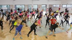 Imagen de archivo de una clase de zumba