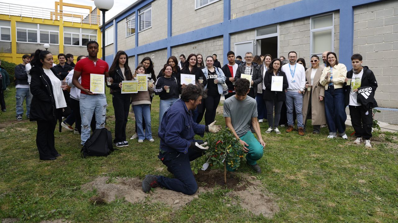 Crean un jardín cítrico con especies exóticas para formar a alumnos del centro de FP de Vilamarín