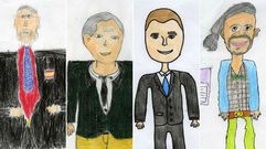 Los ni�os retratan a los candidatos�