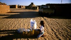 Campamento de refugiados saharauis en Argelia