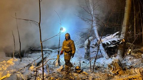 Un avi�n se estrella en Rusia y no deja supervivientes