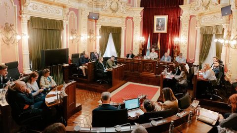 Foto de archivo de un pleno en la ciudad de Ourense.