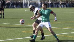 Coristanco y Oza jugaron un emocionante partido en el Manuel Vecino.