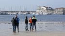 La playa de Carabuxeira, en Sanxenxo