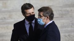 Feijoo y Pablo Casado, en una imagen de diciembre del a�o 2020