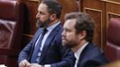 Santiago Abascal e Ivn Espinosa de los Monteros, en la sesin de control del Congreso