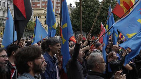 La protesta republicana en Oviedo