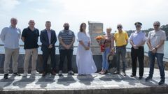 Autoridades pol�ticas, representantes de la Fundaci�n Imdecum, del Reyco Burela FS, de la Polic�a Nacional, de Abanca y de OPP-7 Burela acudieron al acto de homenaje