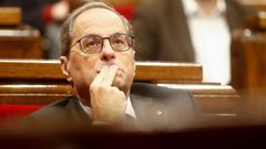 Torra comparece tras ser inhabilitado