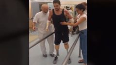 Emocionados primeros pasos de Davide Morana