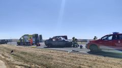 Cuatro personas de una misma familia han muerto en un accidente ocurrido en la A-67
