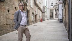 Alberto Rodr�guez, en la calle Gravina, donde su t�a ten�a una tienda de chuches que visitaba con frecuencia