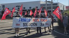 Protesta de trabajadores de Frimos