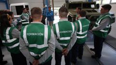 Aula de formaci�n de la empresa Urovesa en Valga.