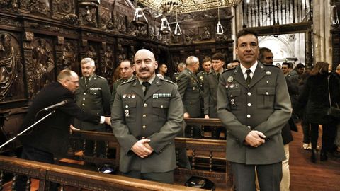 Berguillo y Barja en la capilla del Santo Cristo