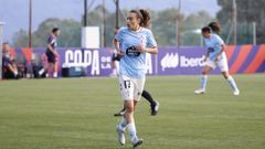 La jugadora de As Celtas Noela S�nchez, en el duelo de Copa de la Reina del mi�rcoles ante el Avil�s.