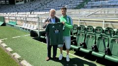Manuel Ansede, el presidente del Racing y Vicente Esquerdo