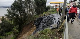 La ladera de la calle Rep�blica Argentina se vino abajo en enero del 2013. 