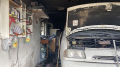 Al veh�culo que estaba en le interior del garaje no le afect� el fuego