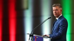 P�ter Magyar en la comparencia de este lunes