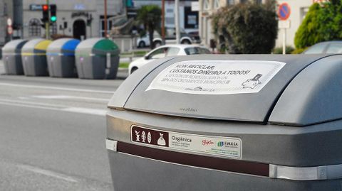 Contenedores de reciclaje en Gijón