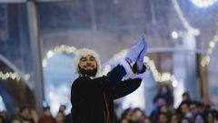Bajo la carpa se organizaron parte de las actividades navide�as del Concello.