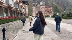 La creadora de contenido Agos Menndez en Covadonga