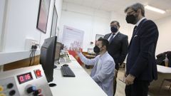 El rector, Julio Abalde, visit� este lunes la Polit�cnica de Serantes con motivo de la inauguraci�n del nuevo Laboratorio Beckhoff