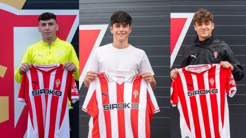 Enol Prendes, Bruno Rubio y Diego Matabuena