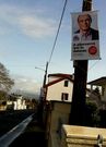 Cartel en la parroquia de Osedo